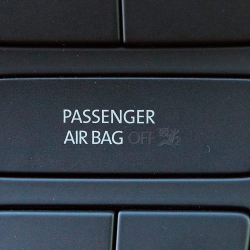 Car air bag safety indicator protection light passenger